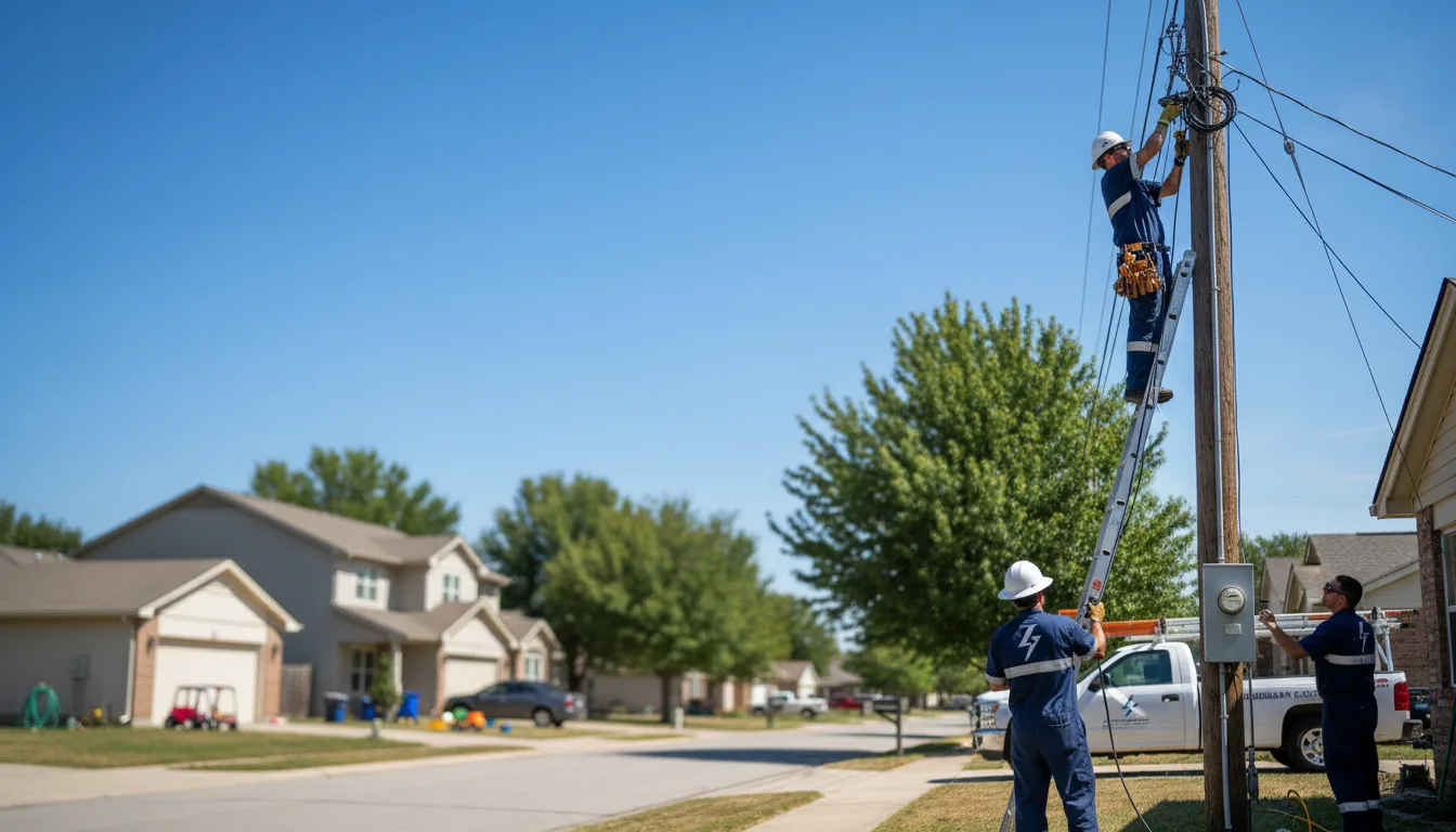 Residential electrician providing installation services in Perry, MI